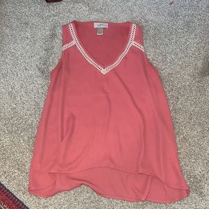 Pink tank top from Loft PETITE